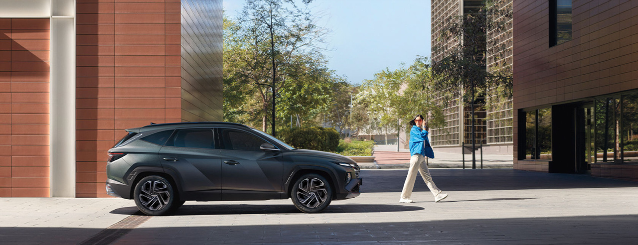 2024년형 투싼 외관 측면 디자인 사진