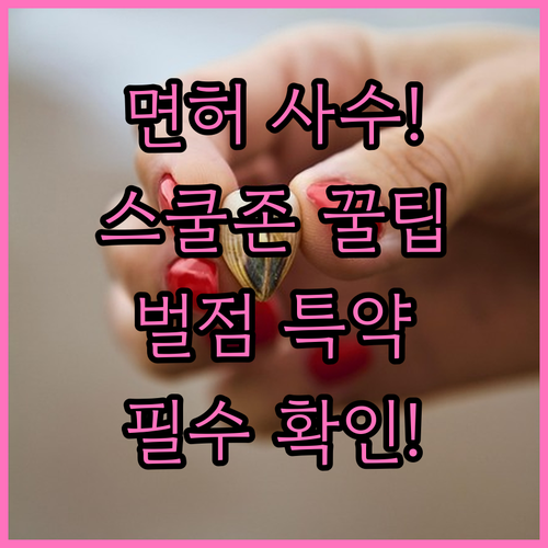 운전면허 유지 필수 스쿨존 벌점 특약..