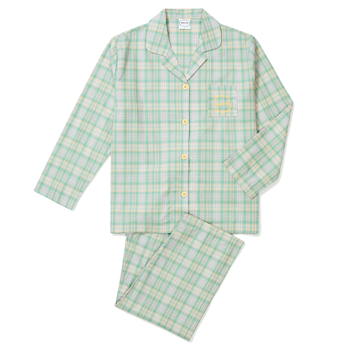 오르시떼 여성 A109 빅토리아체크 긴소매 상하