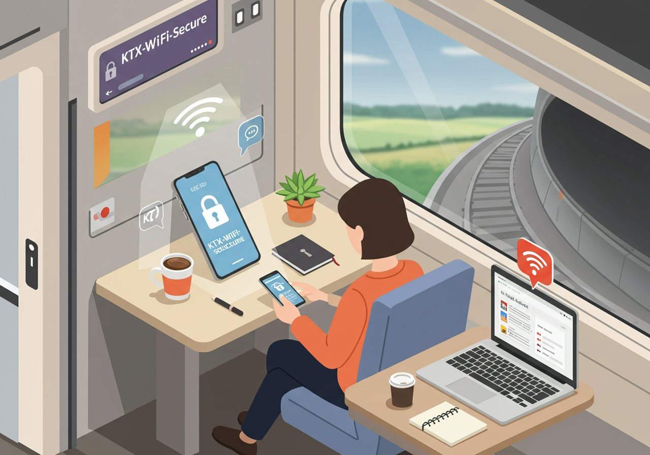 KTX 코레일 와이파이 Secure 완벽 연결 가이드, 쉽고 안전하게!