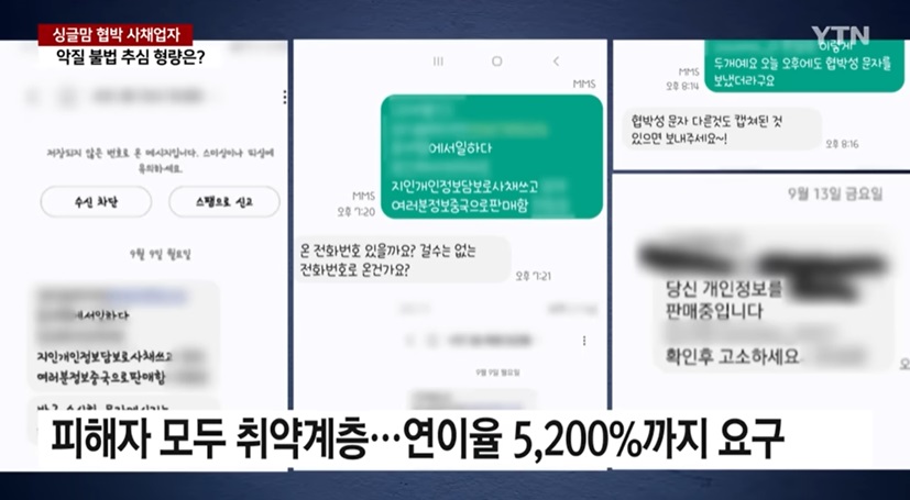 고금리 대출과 피해자