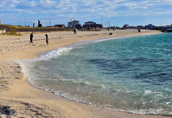우도 서빈백사 산호해변 에메랄드 바다