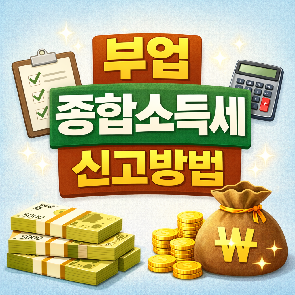 부업 종합소득세 신고 방법, 처음엔 나도 여기서 막혔다