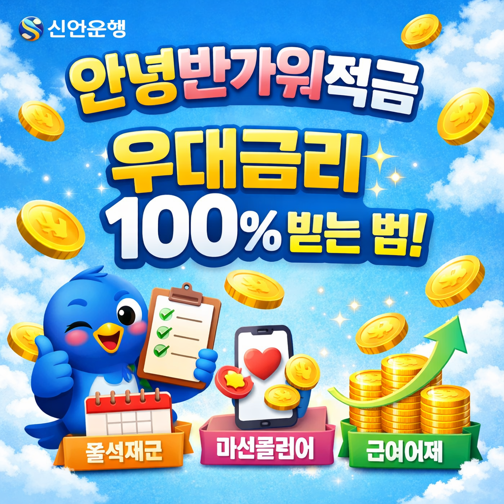 신한은행 안녕반가워적금 가입하러 가기