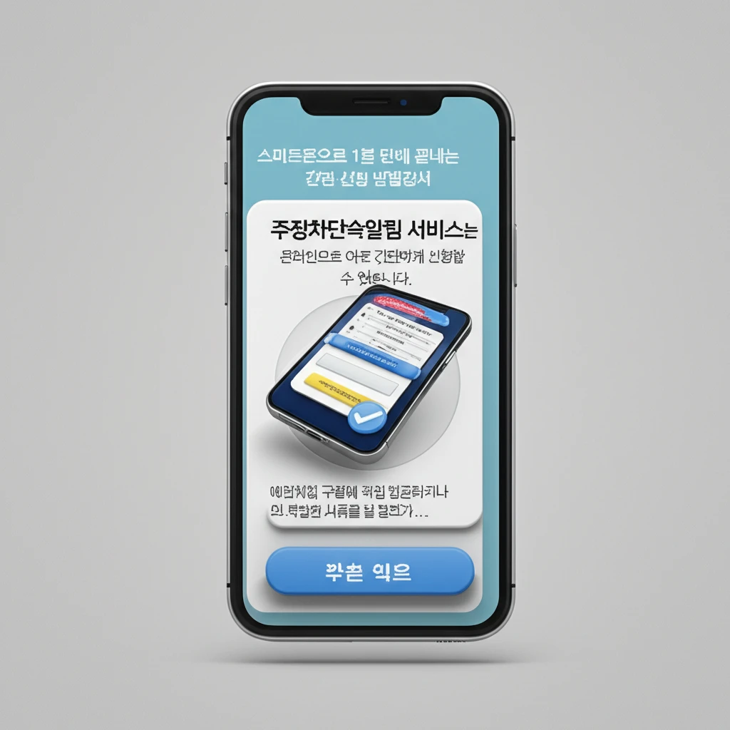 서울 강서구 주차단속 문자 알림 신청..