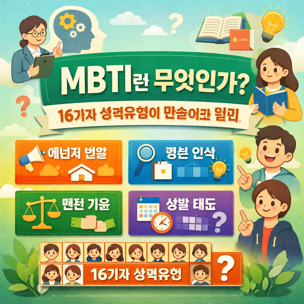 MBTI란 무엇인가? 16가지 성격유형이 만들어진 원리