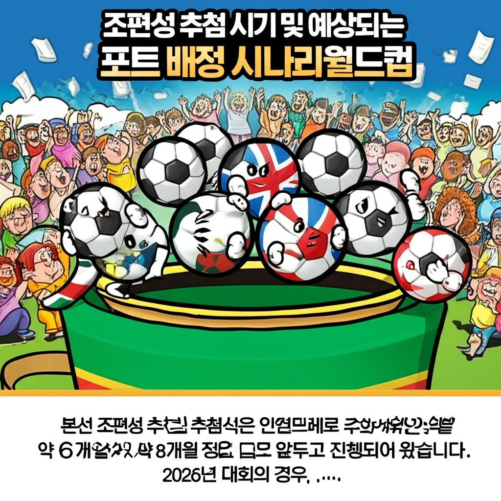 한국 2026 월드컵 조편성 추첨 시..