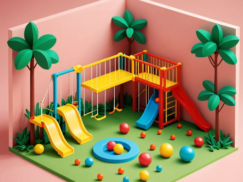 서울형-키즈카페-놀이터미끄럼틀