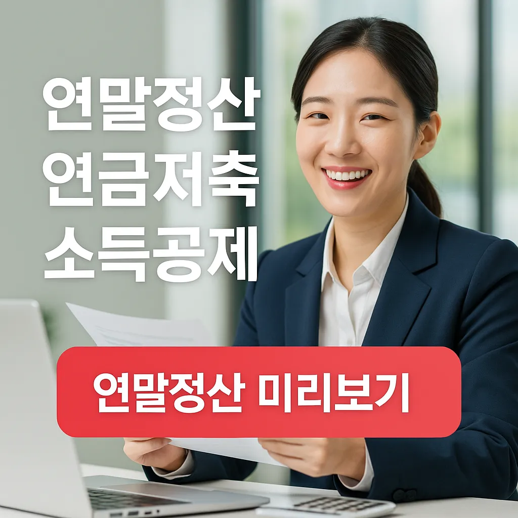 연말정산 연금저축 소득공제