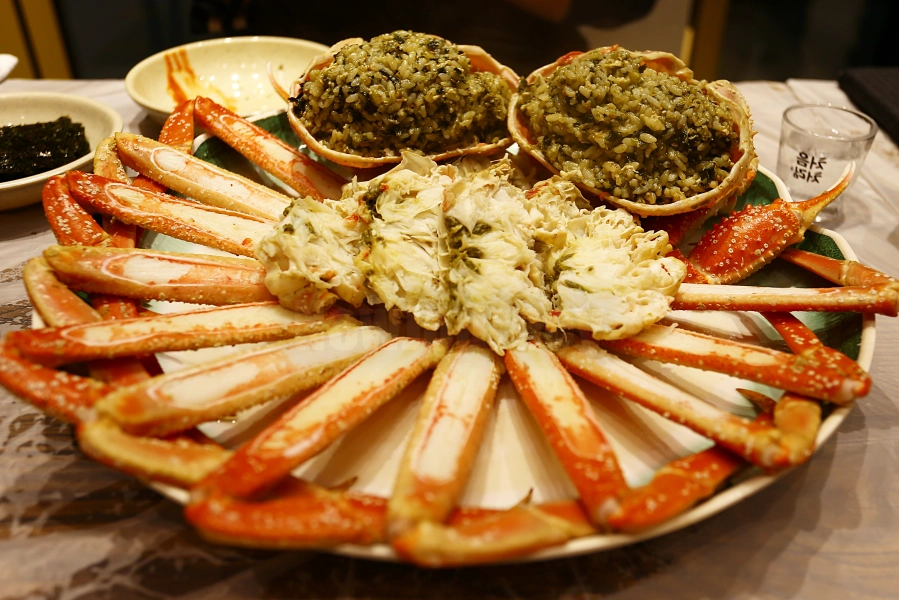 대포항 성진활어 대게찜 플레이팅 속초 대게 맛집