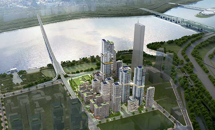 여의도 시범아파트 조감도(신속통합기획당시)