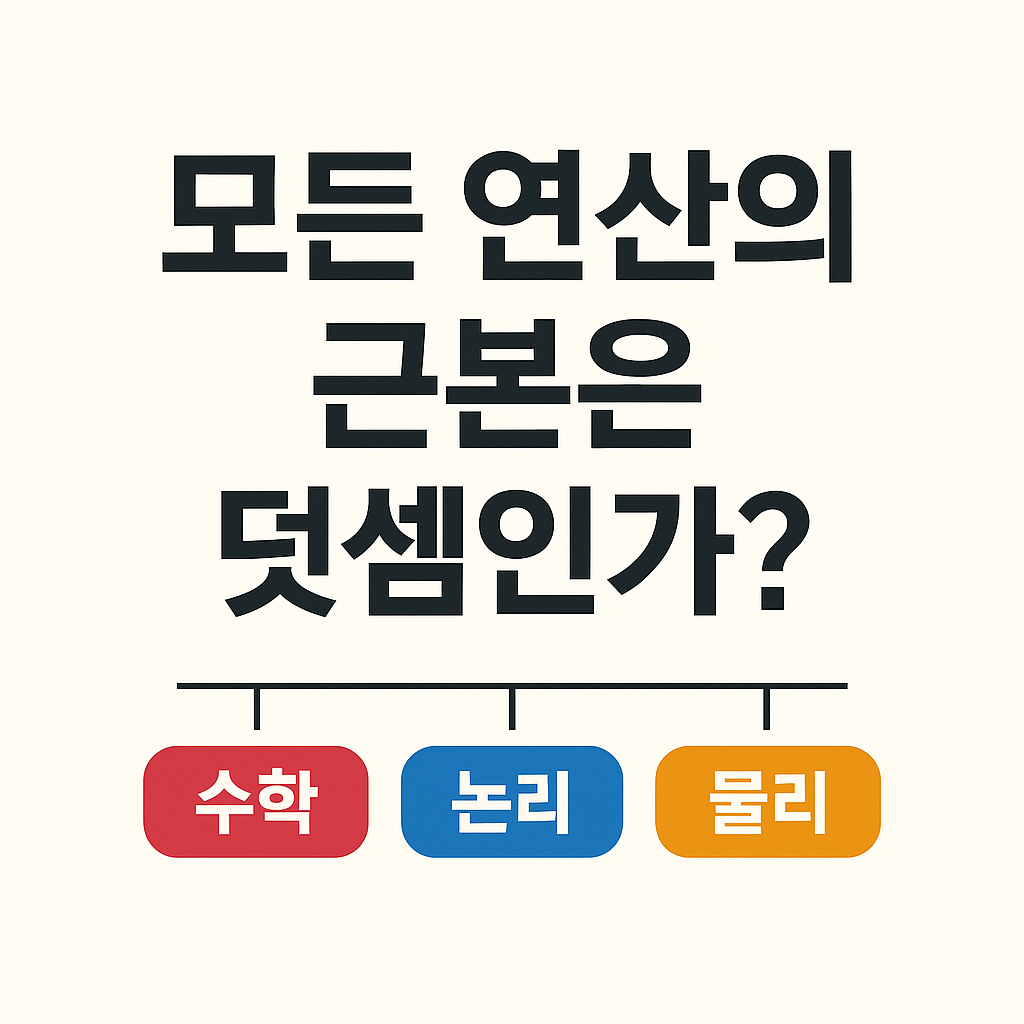 연산 근본 덧셈