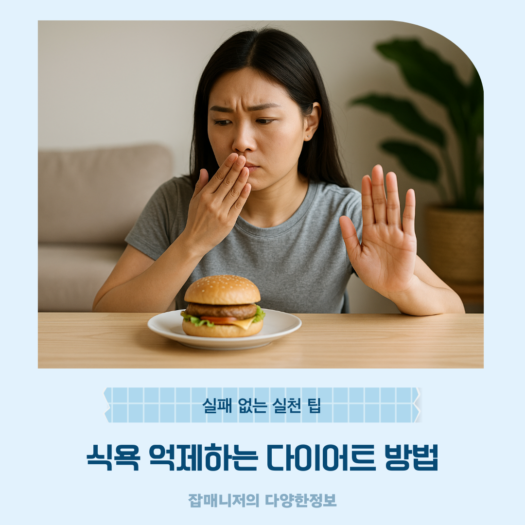 식욕 억제하는 다이어트 방법 ❘ 실패 없는 실천 팁