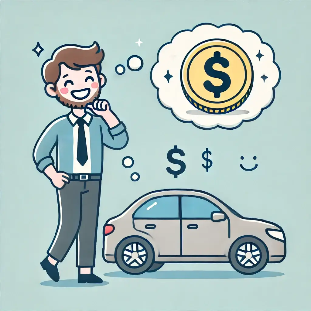 세제 혜택을 받고 기뻐하는 남자의 환한 미소.