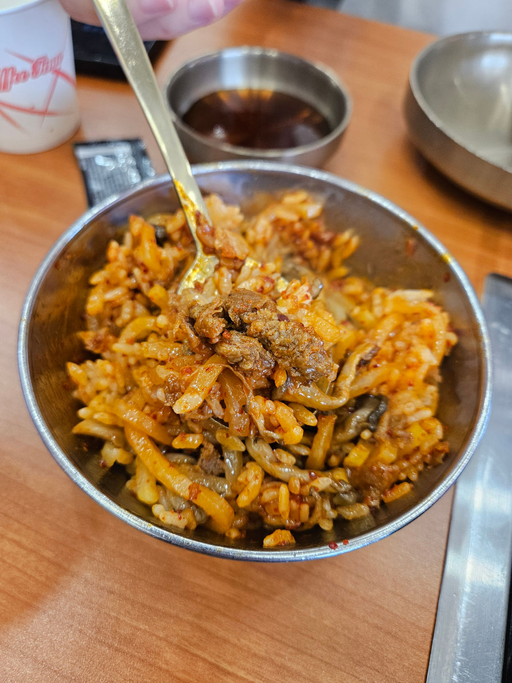 기장옥 샤브 칼국수 소고기 버섯무밥