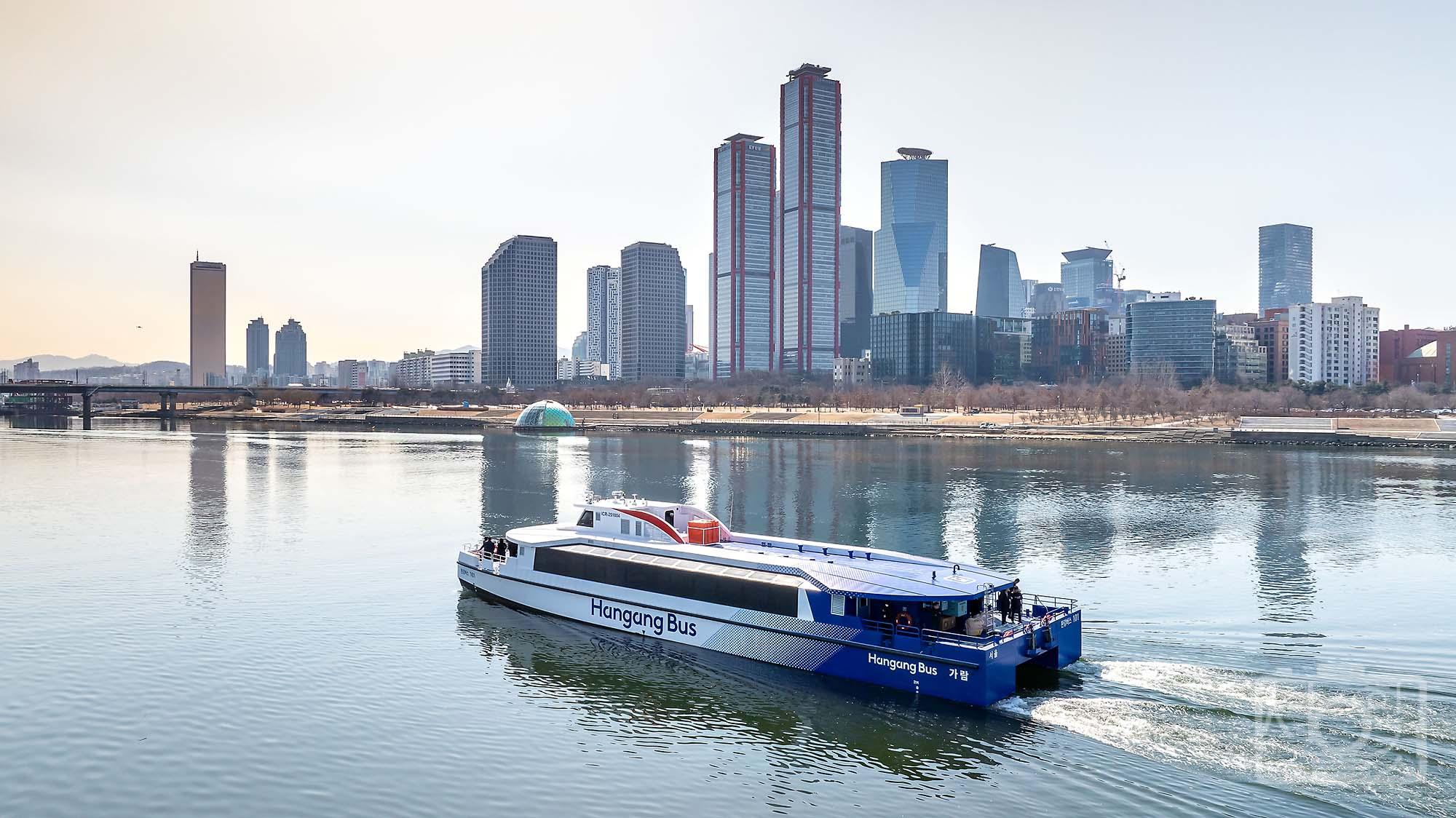 한겅공원 유람선 사진