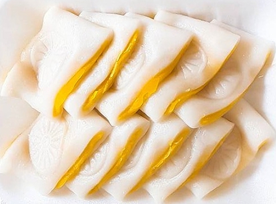 한국의 떡 종류 바나나떡-바나나 절편