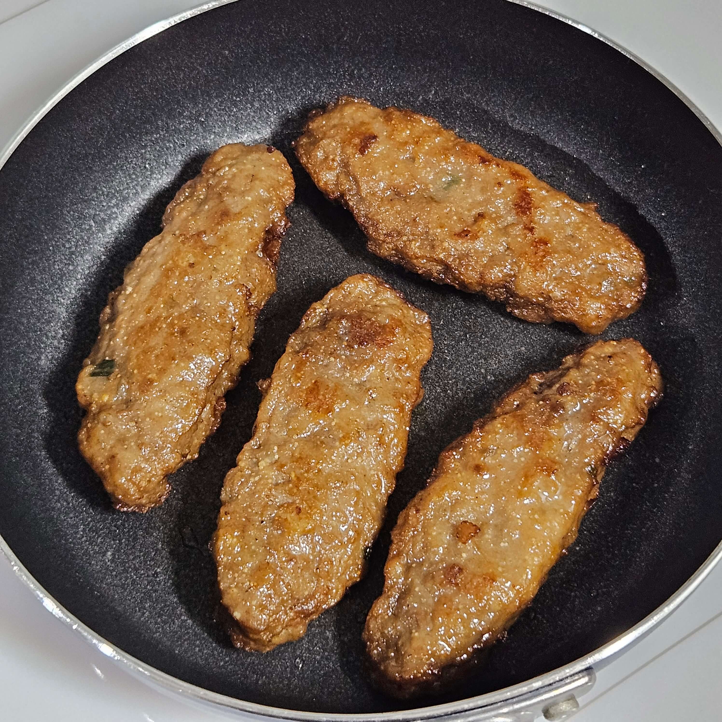 명란한 떡갈비 프라이팬 조리