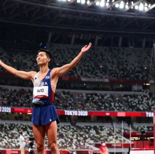 우상혁 선수 경기 이미지