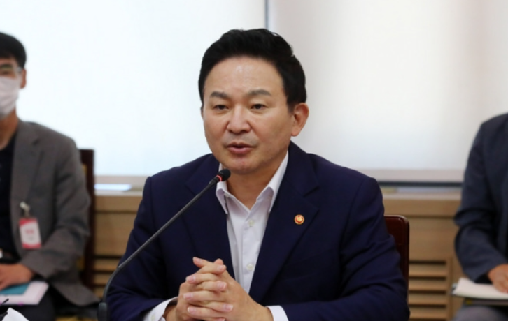 원희룡 장관이 신도시 재정비 논의에서 발언하고 있다