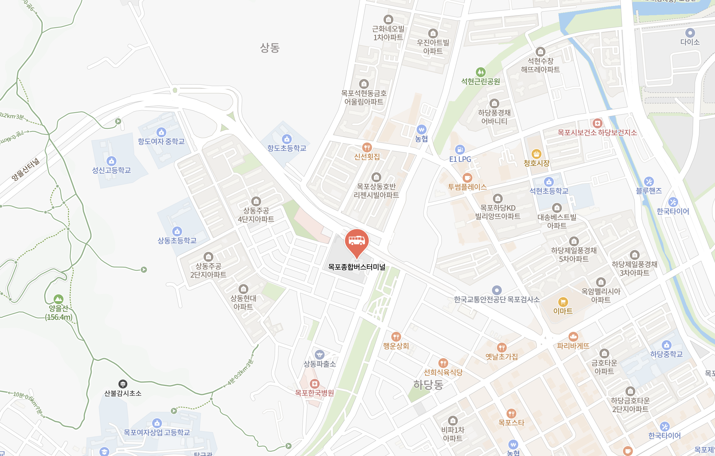 목포시외버스터미널 시간표조회 및 예매방법