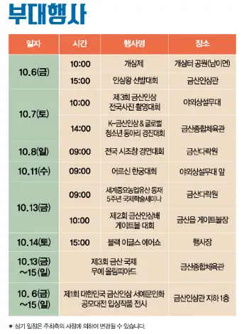 주요 프로그램 안내