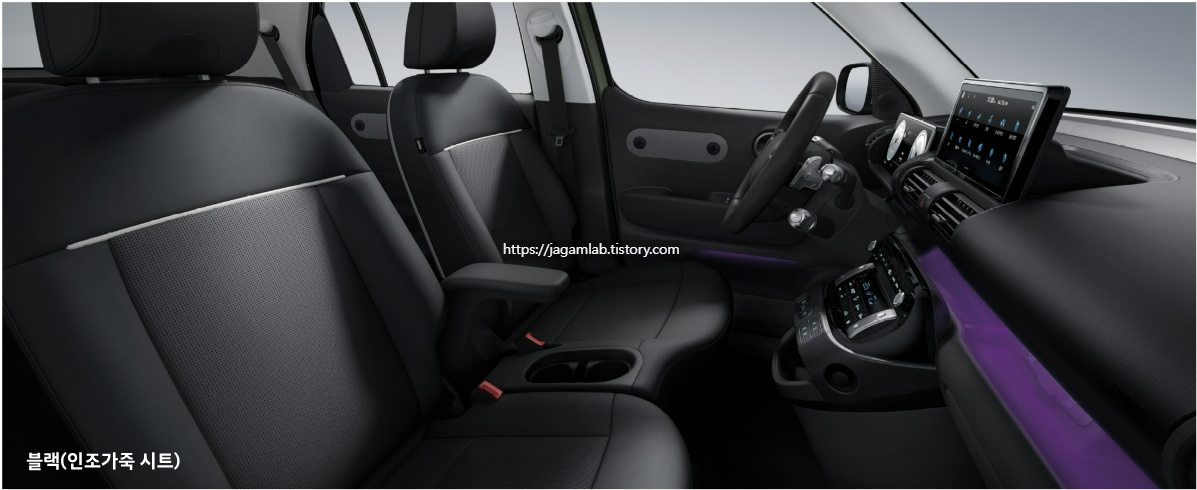 2026 캐스퍼 일렉트릭 크로스 블랙 원톤 내장 컬러 및 인조가죽 시트