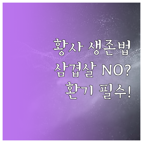 황사 미세먼지 오해와 진실 음식 섭취..