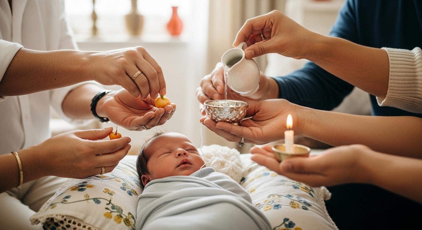 신생아 삼칠일 풍습