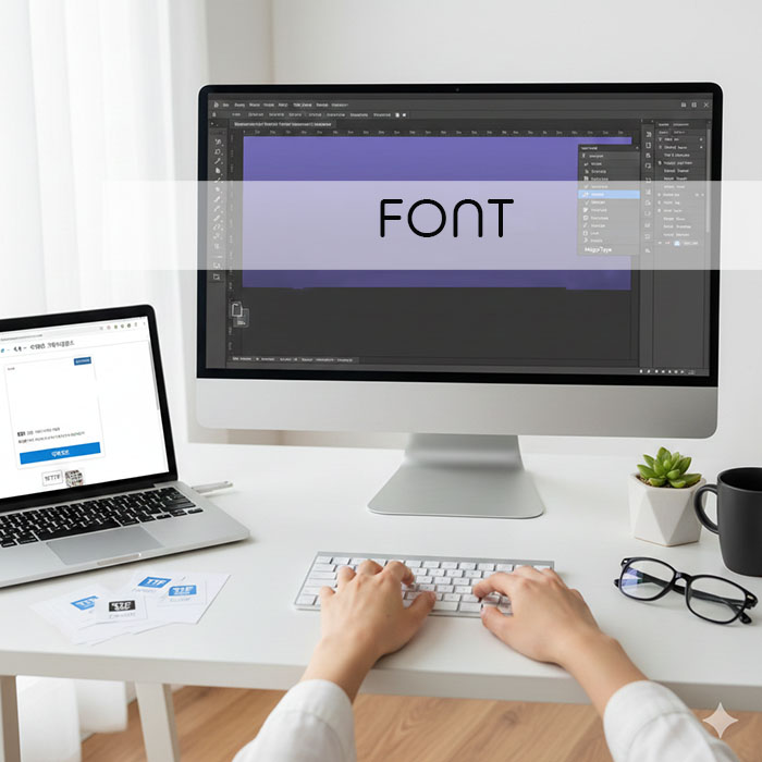 포토샵 폰트설치