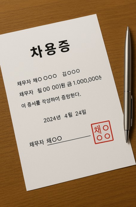 차용증 