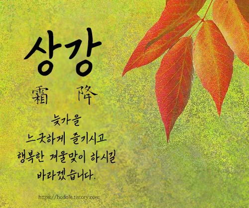 늦가을-느긋하게