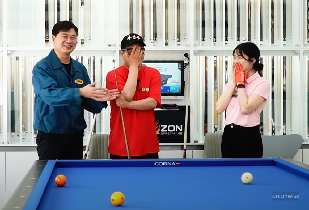 LPBA투어 김도경 선수가 당구 채널에 출연한 모습(출처: 삼구친구)