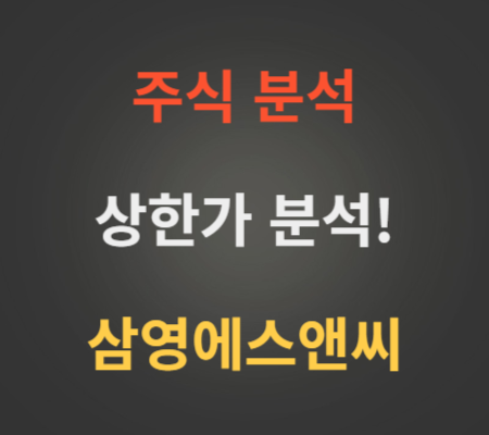 삼영에스앤씨 주가 상한가분석