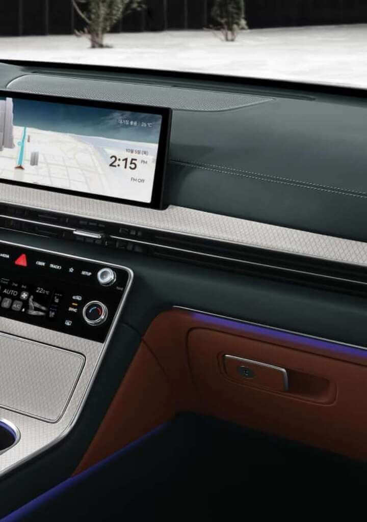 제네시스 GV80 페이스리프트 가격 출시일 실내 변경된 점