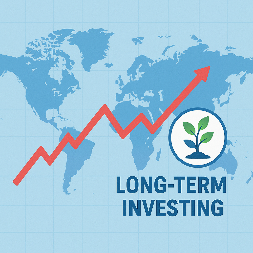 장기투자시 오르는 이미지 그림