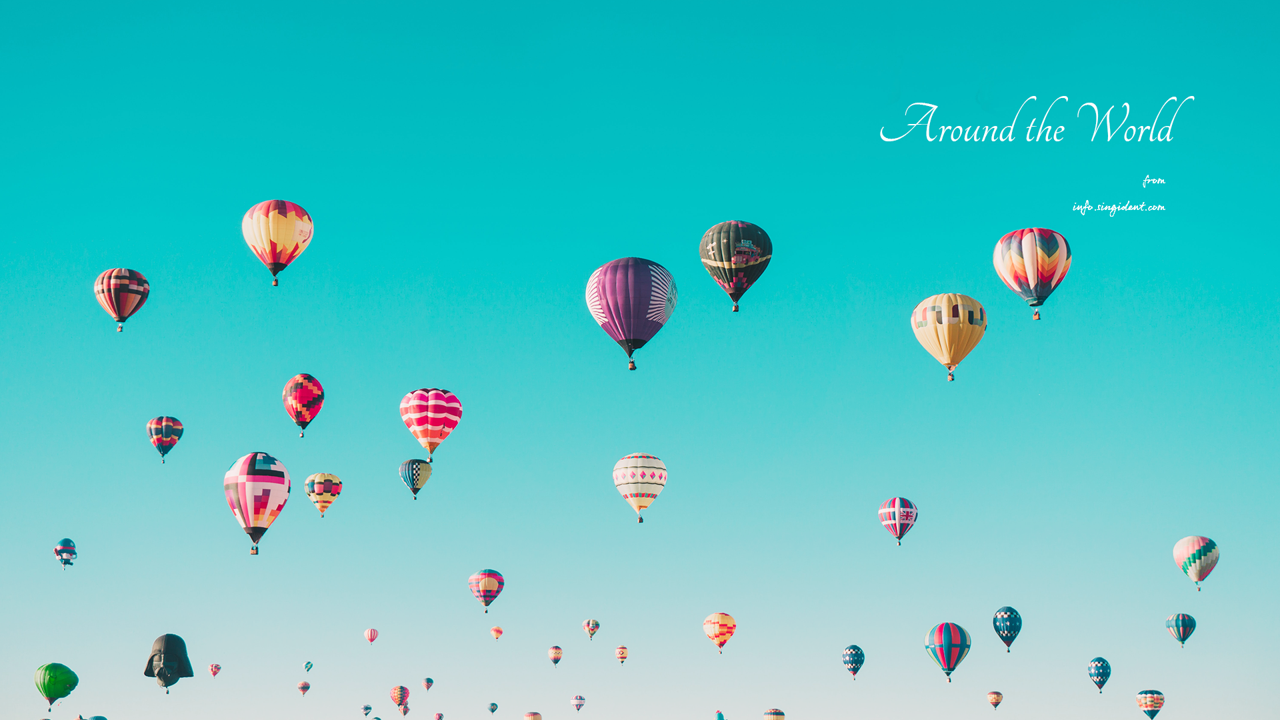 01 열기구 C - Around the World 여행배경화면