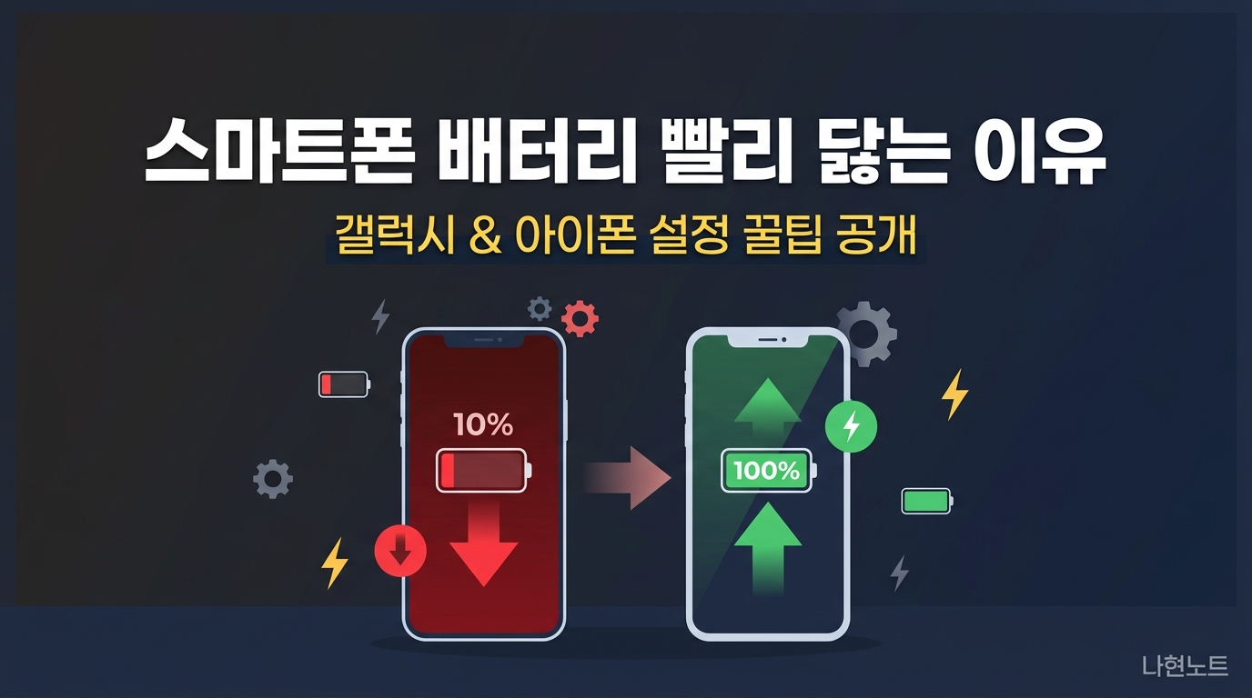 스마트폰 배터리 빨리 닳는 이유