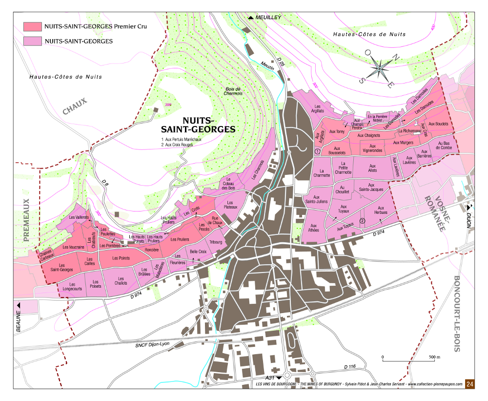 Nuits-Saint-Georges 지도
