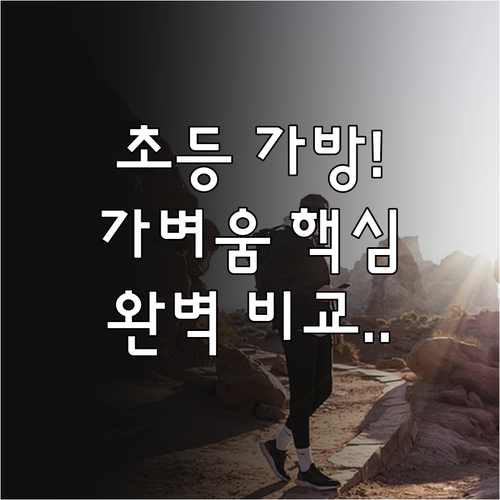 초등학생 책가방 선택법과 브랜드별 경..