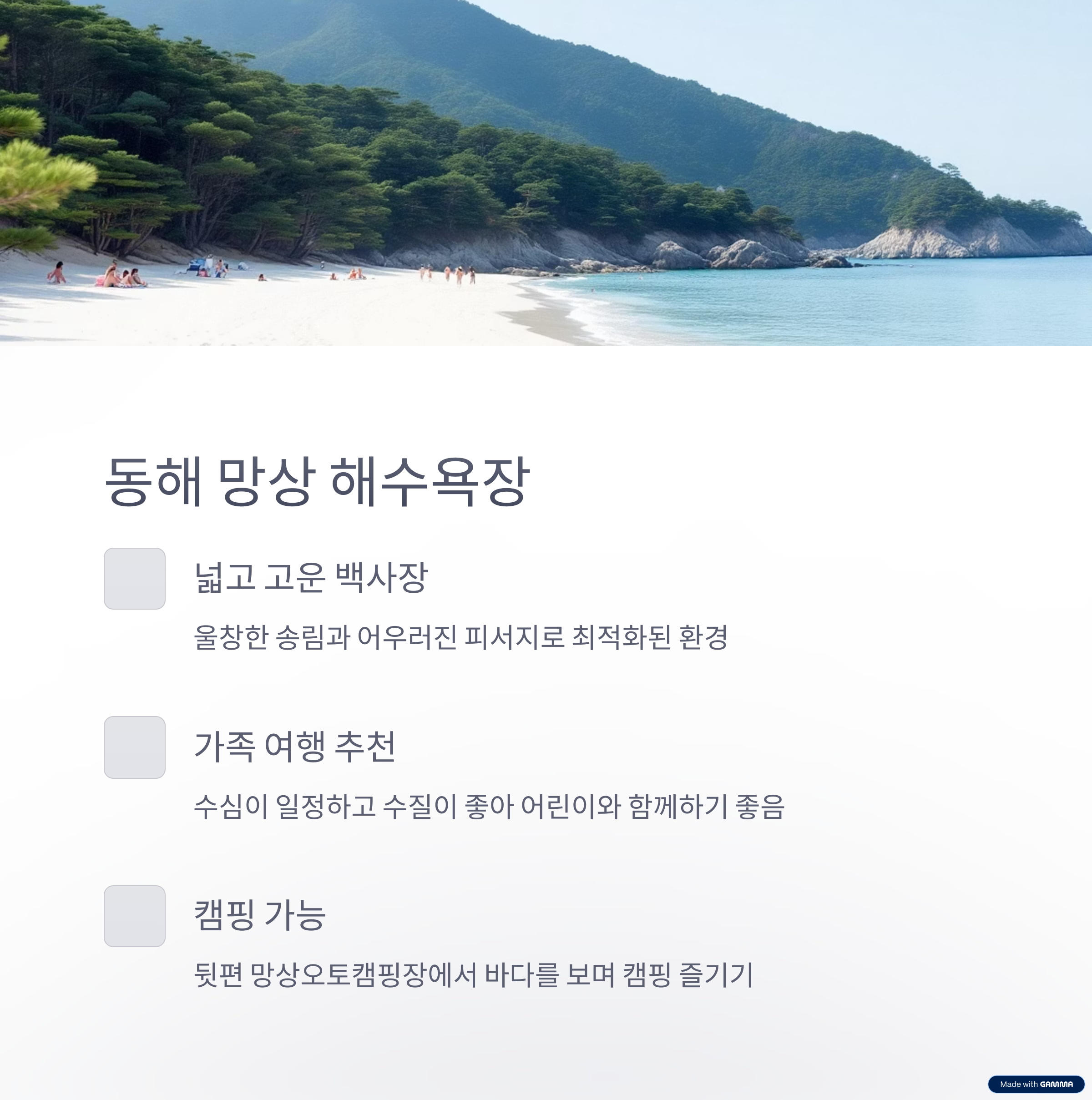 강원도 여름 해수욕장 여행지 BEST 8 – 동해, 강릉, 양양 명소 총정리