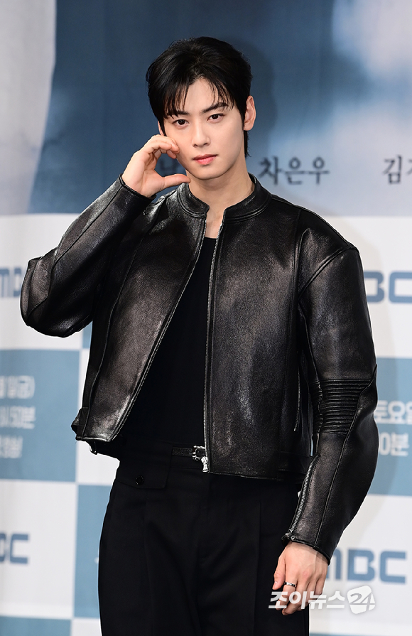 배우 차은우가 29일 오후 서울 마포구 상암동 MBC 사옥에서 열린 MBC 새 금토드라마 &#39;원더풀 월드&#39; 제작발표회에 참석하고 있다. [사진=정소희 기자]