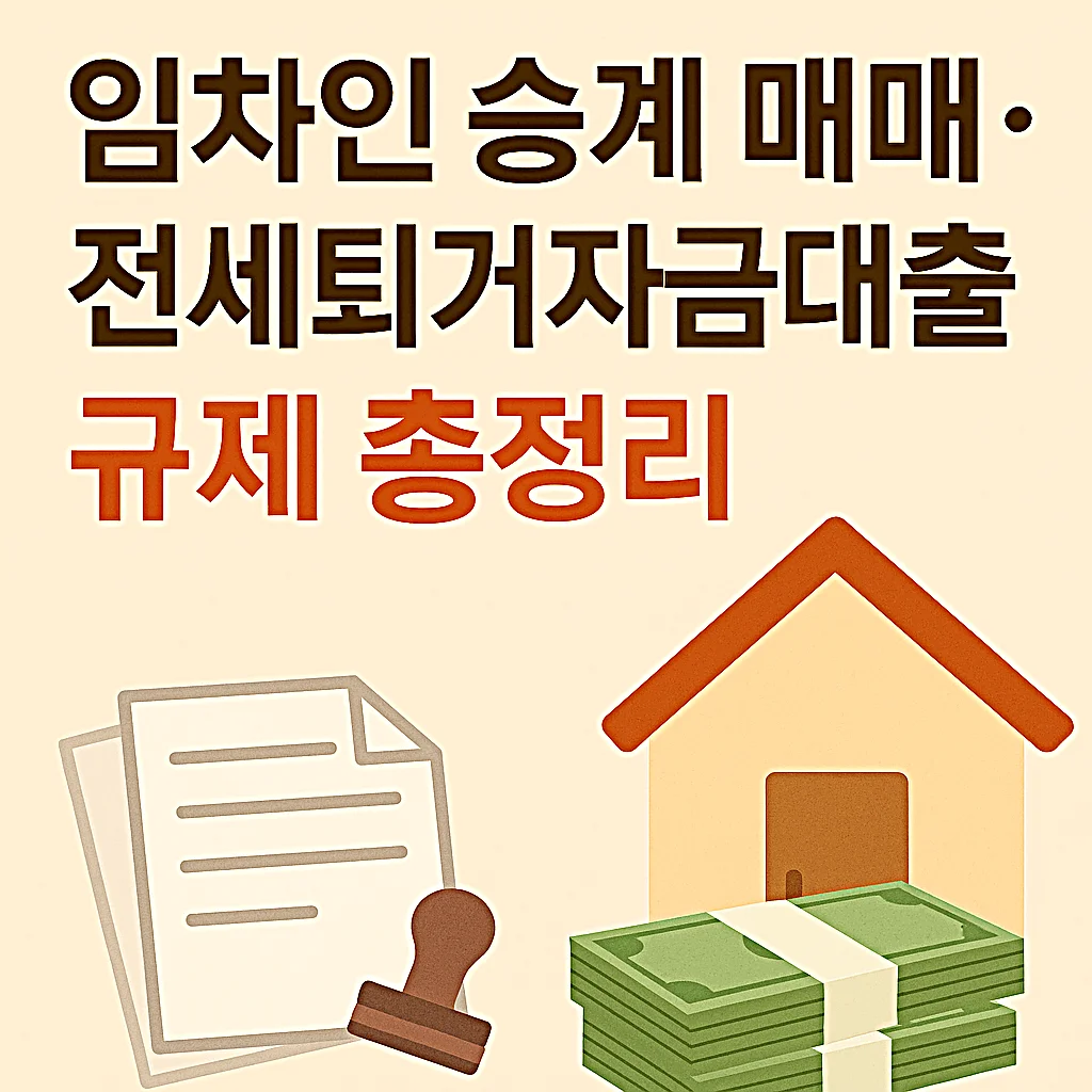 6·27 대책 이후 임차인 승계 매매·전세퇴거자금대출 규제 총정리