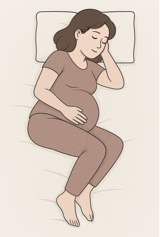 임산부 수면 자세 관련 사진