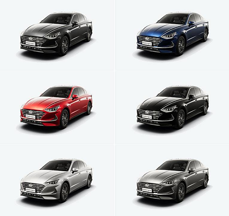 2023-쏘나타-하이브리드-색상별-여러가지-모습
