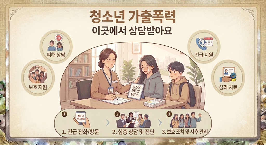 청소년 가출폭력 상담