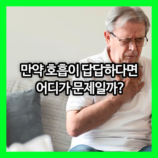 만약 호흡이 답답하다면 어디가 문제일까?