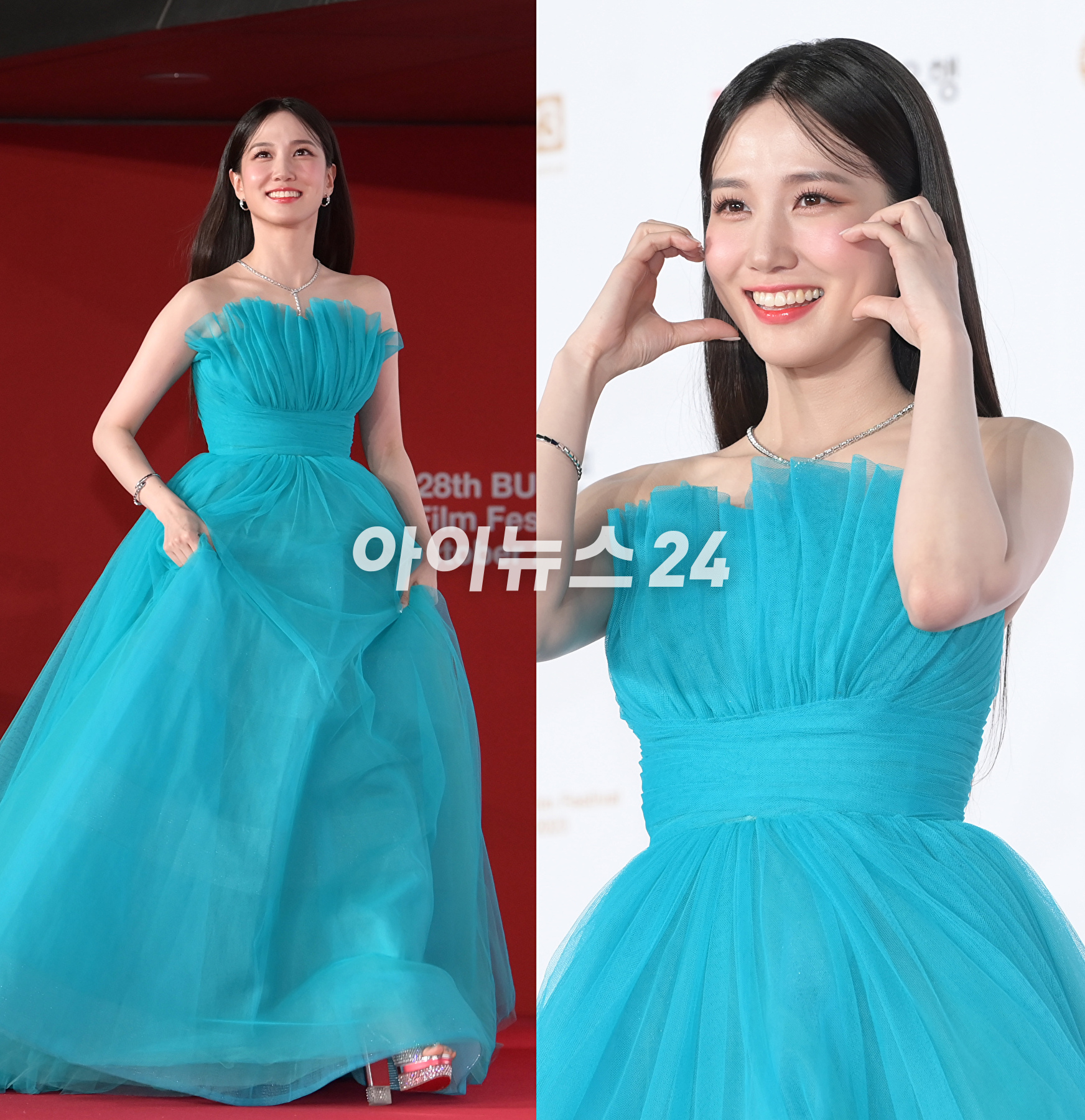 배우 박은빈이 4일 오후 부산 영화의전당에서 진행된 제28회 부산국제영화제(BIFF) 개막식에 참석해 레드카펫을 밟고 있다. [사진=정소희 기자]