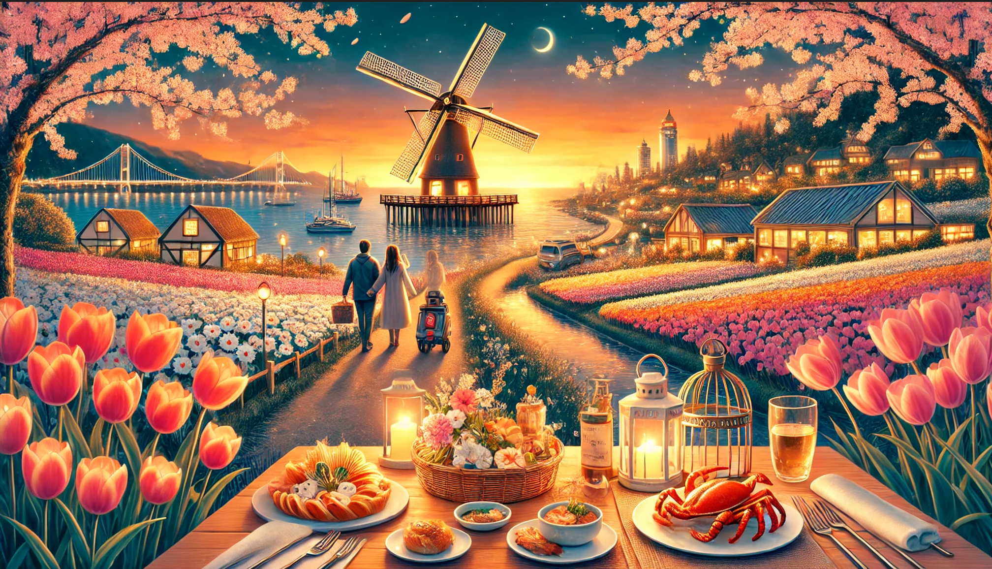 태안튤립축제+벚꽃 즐기기