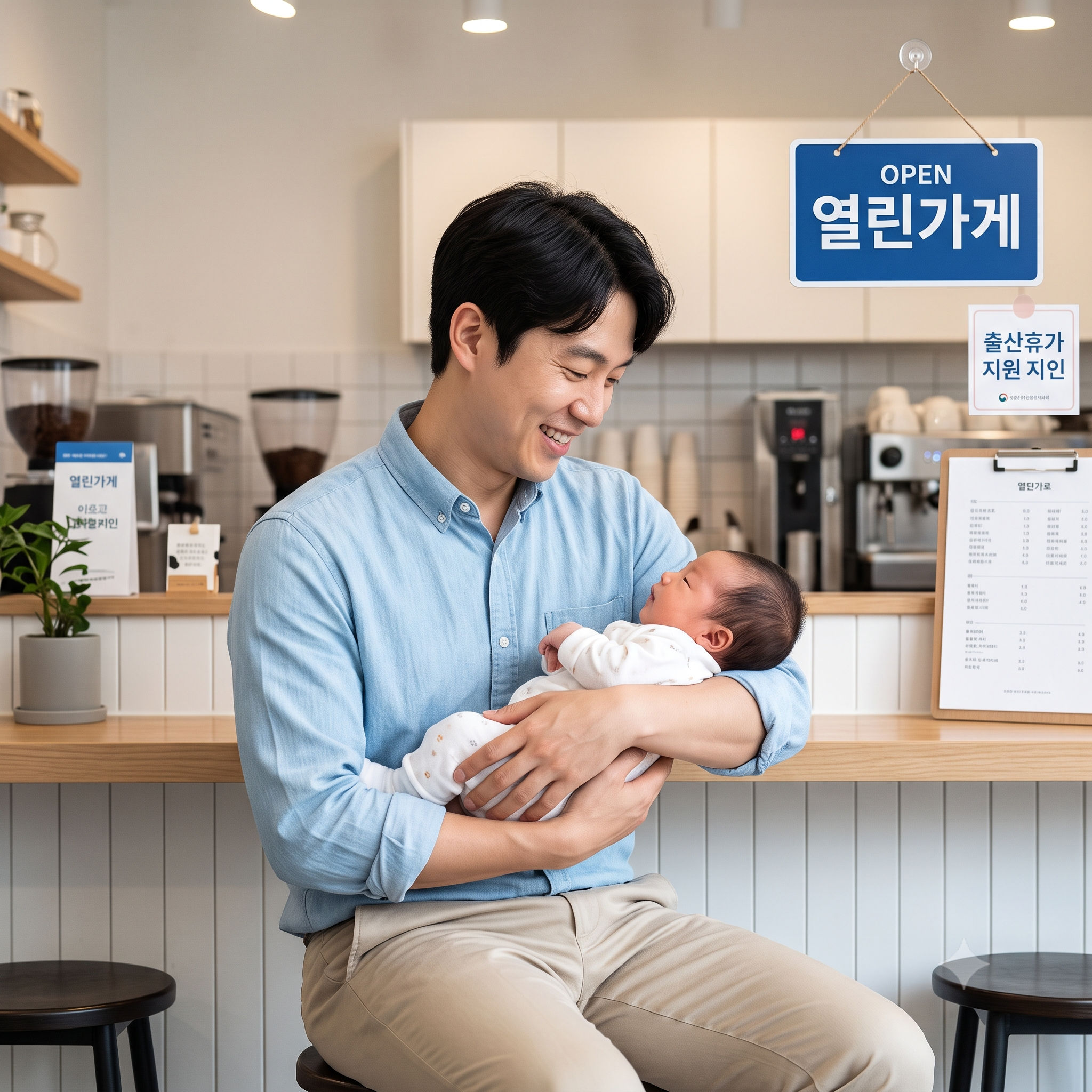 "자영업자 아빠도 출산지원금 꼭 챙기세요!" - 1인 자영업자 배우자 출산휴가급여 120만원 신청방법 총정리 (자격조건, 금액, 필요서류 등)